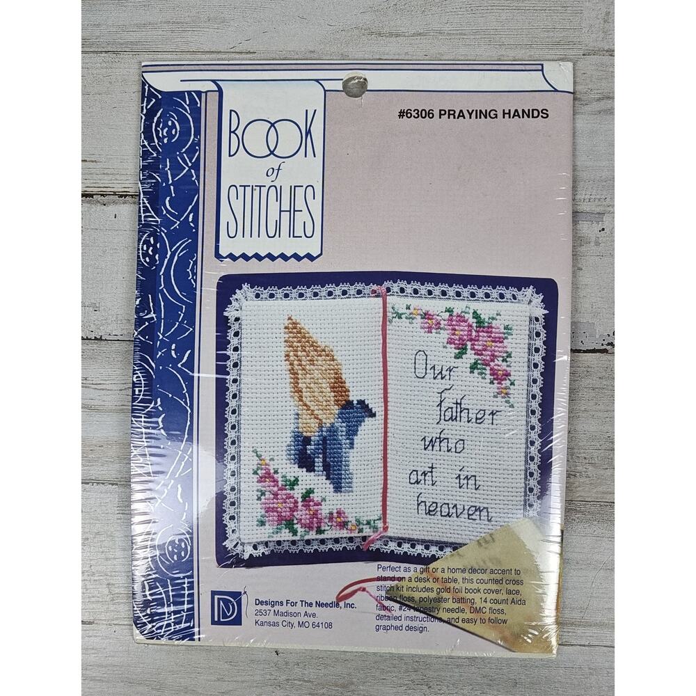 Designs For The Needle Counted Cross Stitch 6306 Praying Hands Book of Stitches